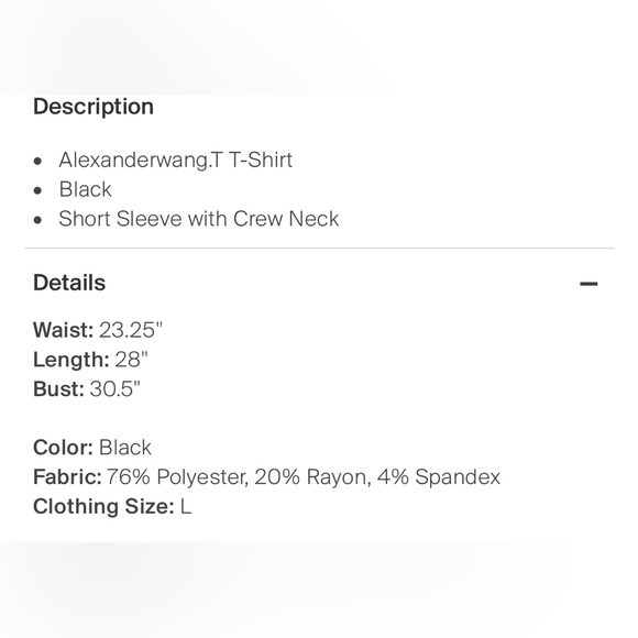 Alexander Wang black draped fitted stretch short sleeve top - Picture 8 of 8